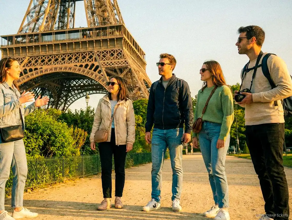 Croisière sur la Seine qui passe devant la tour Eiffel
