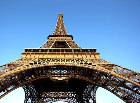 Utsikt över Paris från Eiffeltornets andra våning
