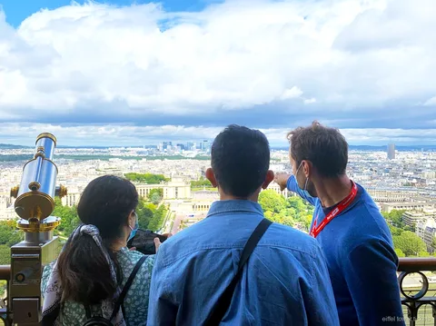 Panorama von Paris von der zweiten Etage des Eiffelturms